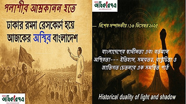 বাংলাদেশের স্বাধীনতা এবং বর্তমান অস্থিরতা--- ইতিহাস, সময়তত্ত্ব, রাষ্ট্রচিন্তা ও জাতিগত চেতনার এক সমন্বিত পাঠ